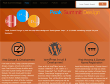Tablet Screenshot of peaksummitdesign.com
